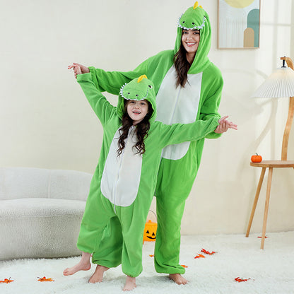 Kids & Adults Fleece Onesie Pajamas with Easter Patterns