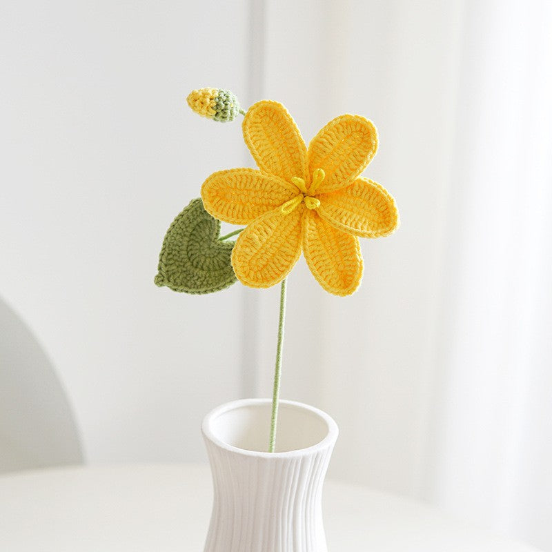 Single Stem Dried Flower Rose Tulip Bouquet Decor
