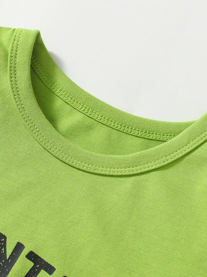 Summer Cartoon Cotton Short Sleeve Boys' Set