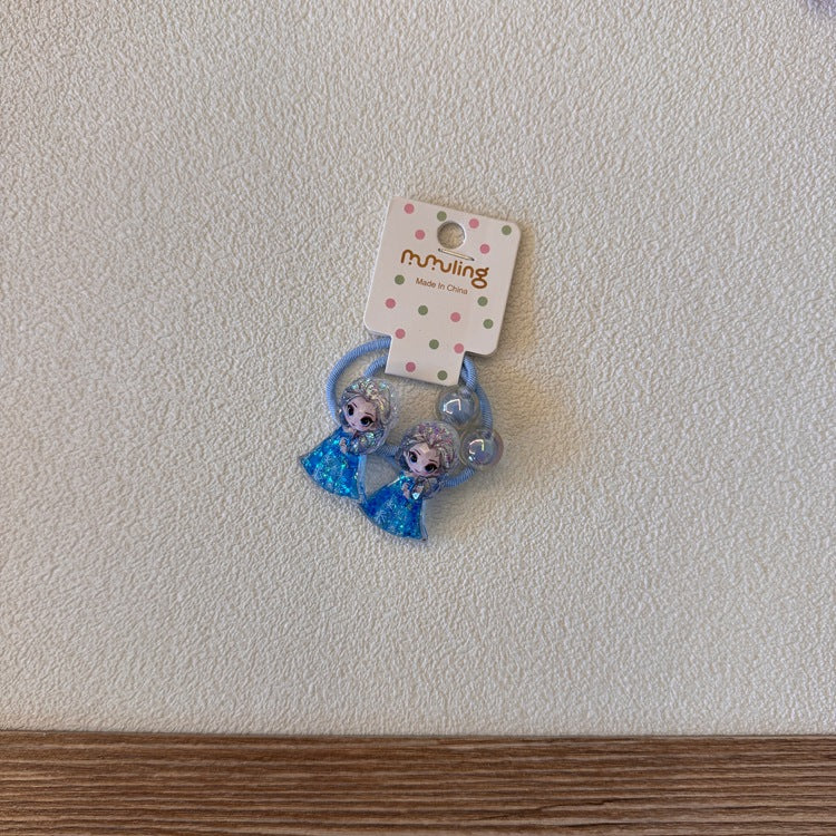 Cartoon Princess Hair Ties for Kids - Cute Elastic Hair Bands