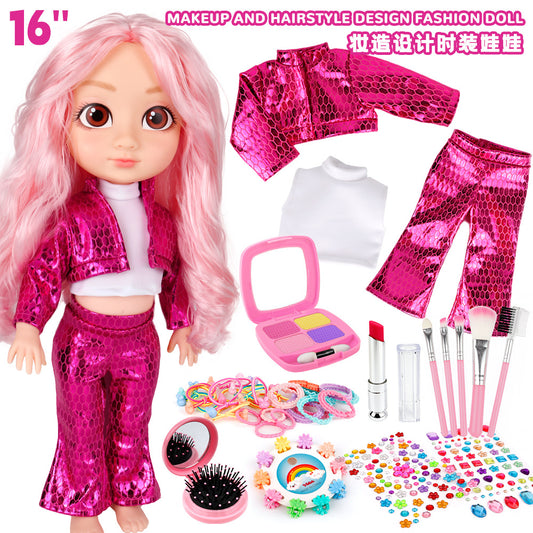 Creative Dress-Up Fashion Doll for Kids - 16-Inch