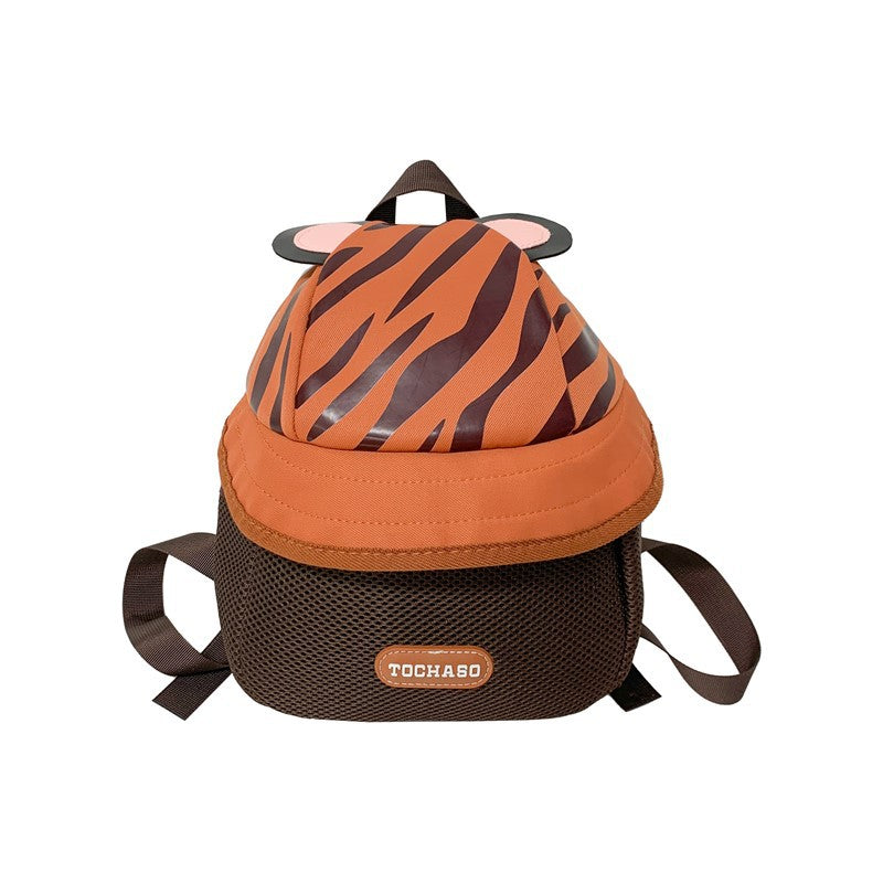 Cute Mushroom House Kids Backpack Cartoon Design Breathable