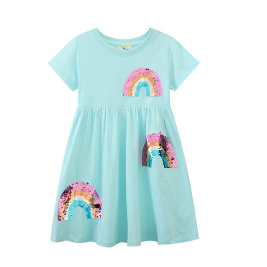 Adorable Girls' Princess Dress with Embroidery