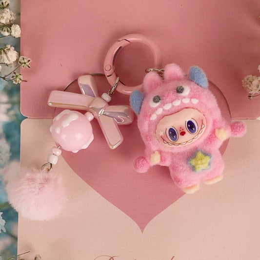 Cute Plush Monster Keychain DIY Accessories Cartoon Bag Charm