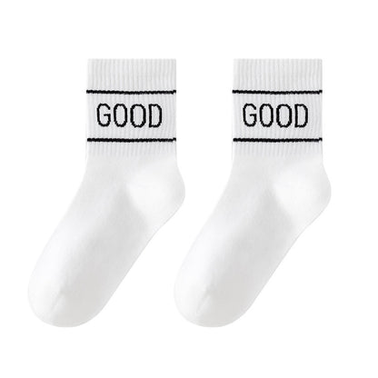 Color Block Cotton Mid-Calf Basketball Socks for Kids