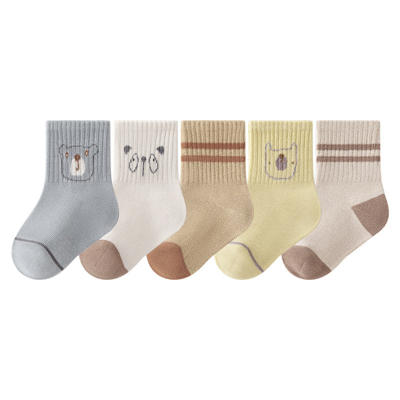 Cute Cartoon Cotton Socks for Kids - Breathable and Comfortable