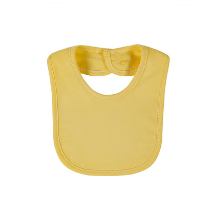 Solid Color Cotton Baby Bibs Double Layer Waterproof Baby Drool Bibs