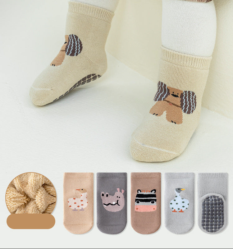 Winter Newborn Baby Floor Socks Thick Warm Cotton Baby Socks