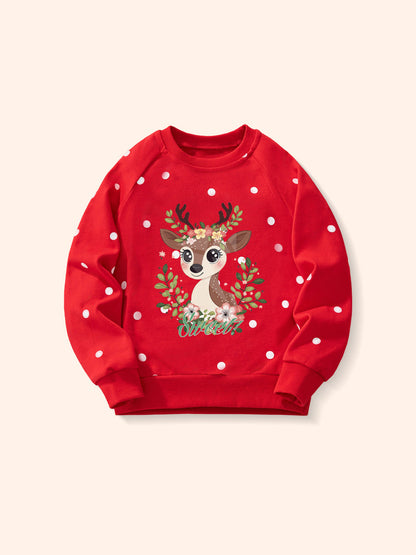 Children's Hoodie Casual Animal Print Cotton Sweatshirt