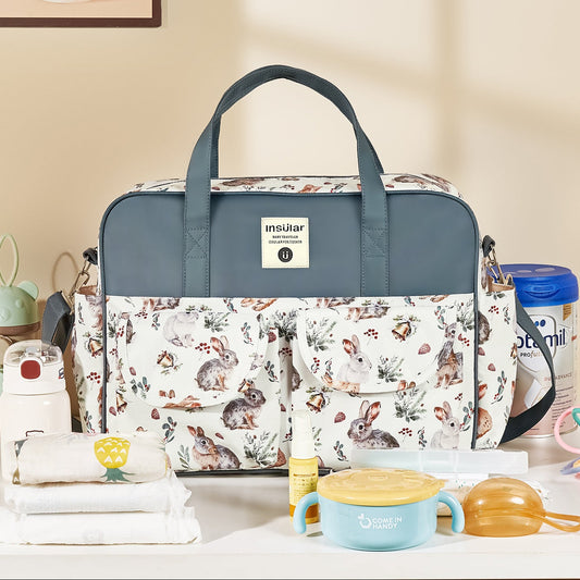 Multi-Functional Waterproof Baby Diaper Bag Stylish Mommy Tote