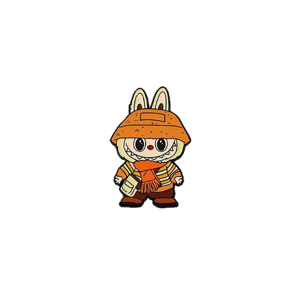 Cute Cartoon Forest Elf Brooch Metal Badge for Clothing and Bags