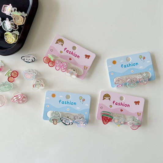 Acrylic Cartoon Hair Claw Clips for Kids