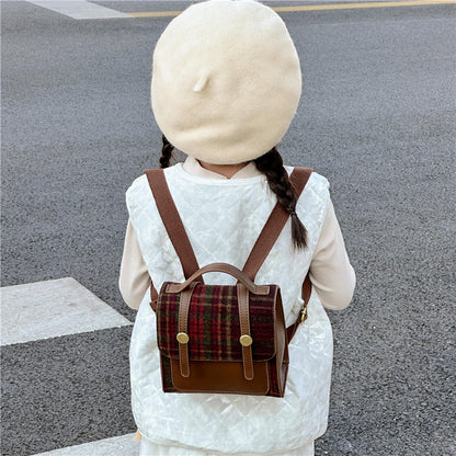 Mini Retro Style Kids Backpack Unisex with Padded Straps