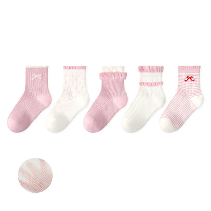 Kids Mesh Cotton Socks Cute Cartoon Breathable Everyday