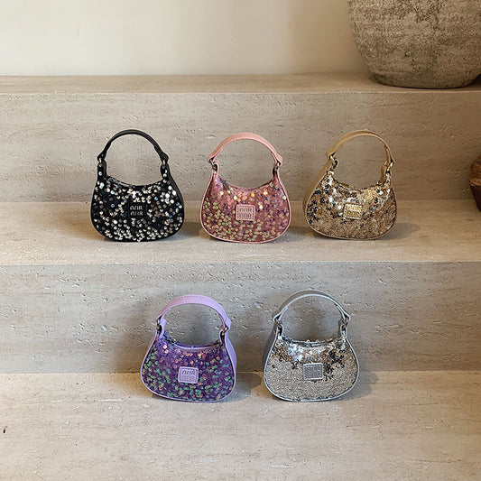 Mini Cute Sequin Crossbody Bag for Kids