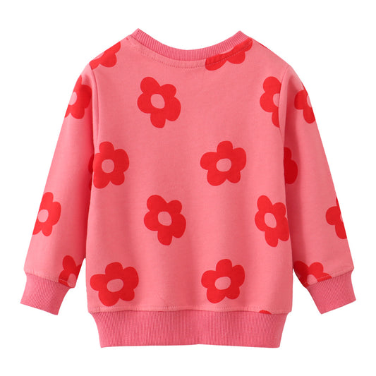 Cartoon Pattern Cotton Sweatshirt for Toddler Boys