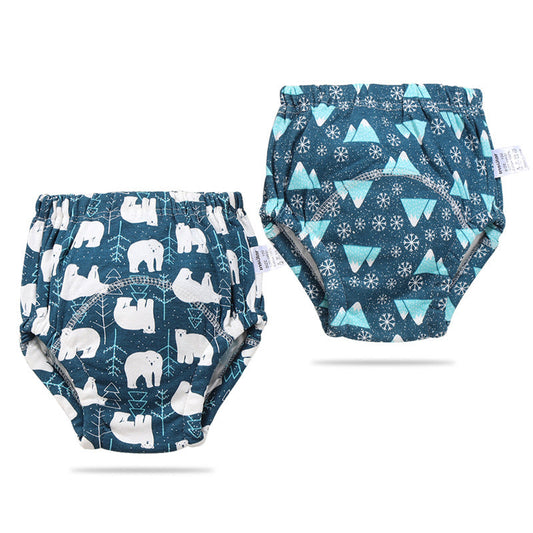 Cute Animal Print Cotton Baby Training Pants for Toddlers