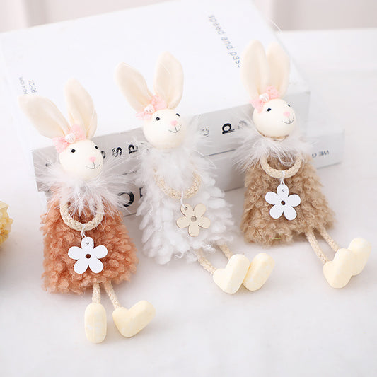 Easter Bunny Fabric Hanging Decor for Home Decoration