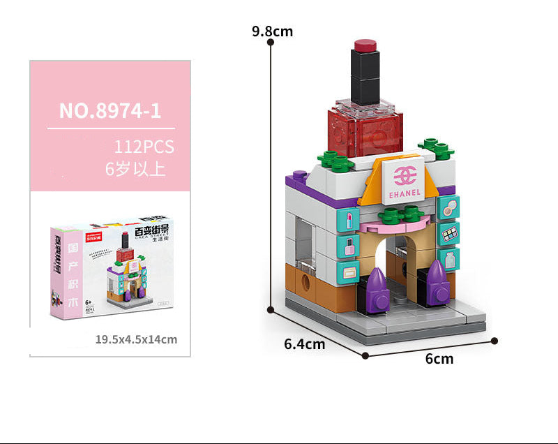 City Buildings Modular Building Block Sets for Kids