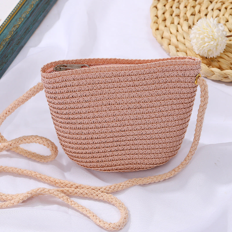 Cute Woven Kids Bag Set with Hats for Boys and Girls