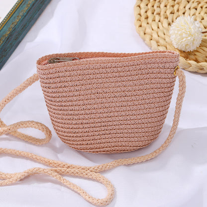 Cute Woven Kids Bag Set with Hats for Boys and Girls