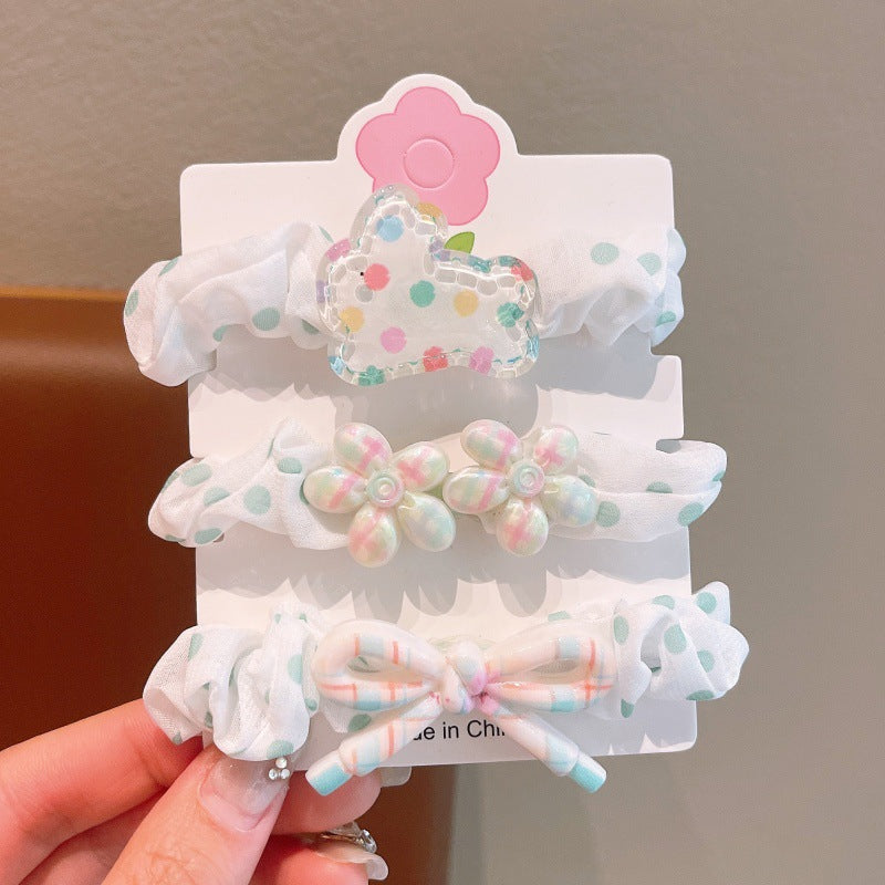 Children's Cute Floral Hair Ties - Sweet Princess Ponytail Holders