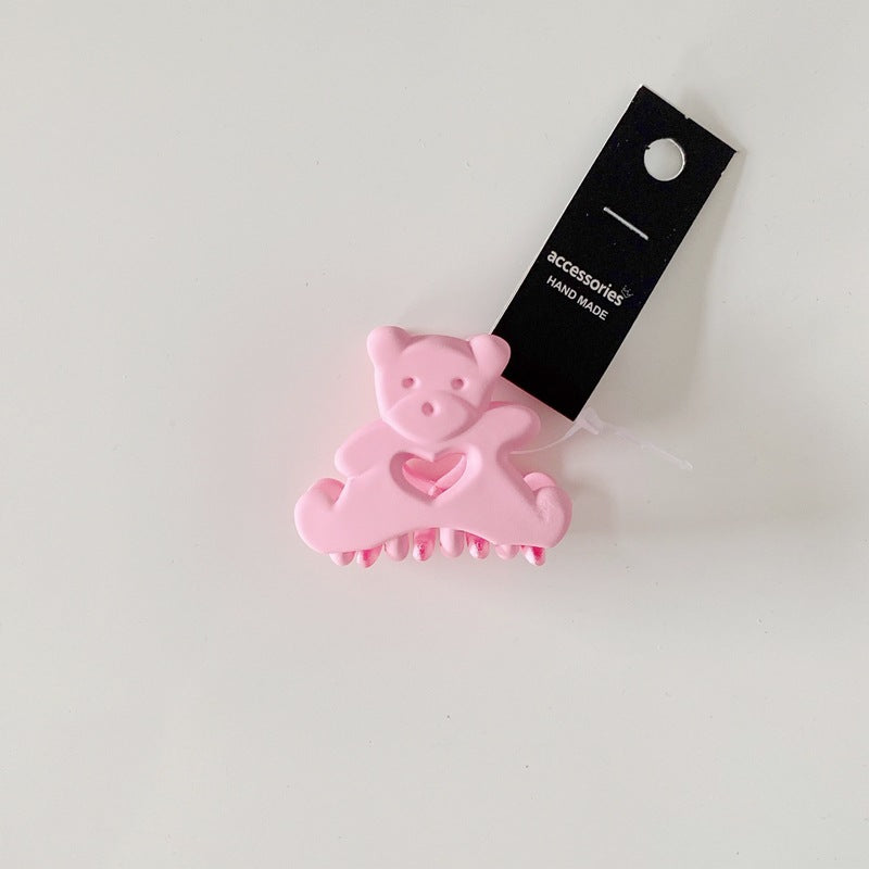 Cute Candy Color Bear Hair Clips for Girls