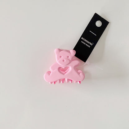 Cute Candy Color Bear Hair Clips for Girls