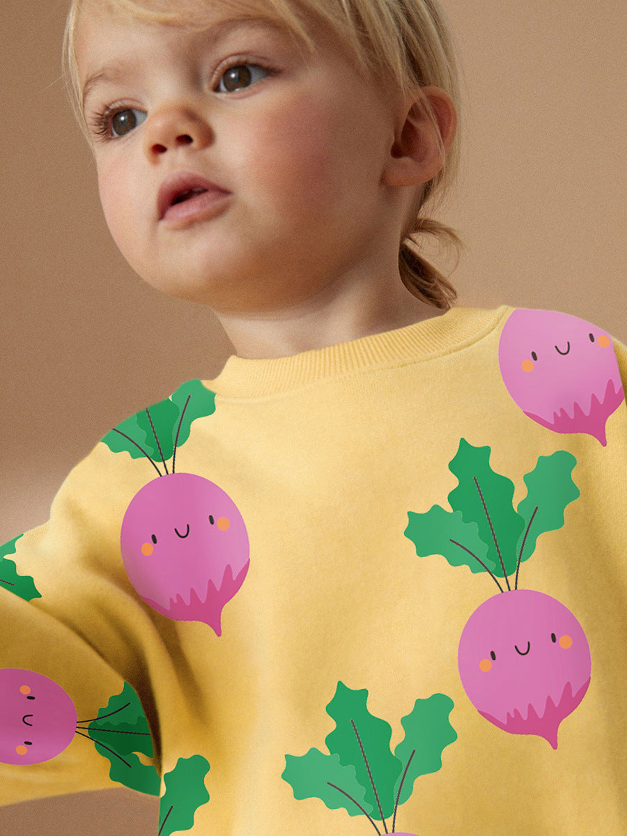 Autumn Toddler Girls Cute Long Sleeve Hoodie Set