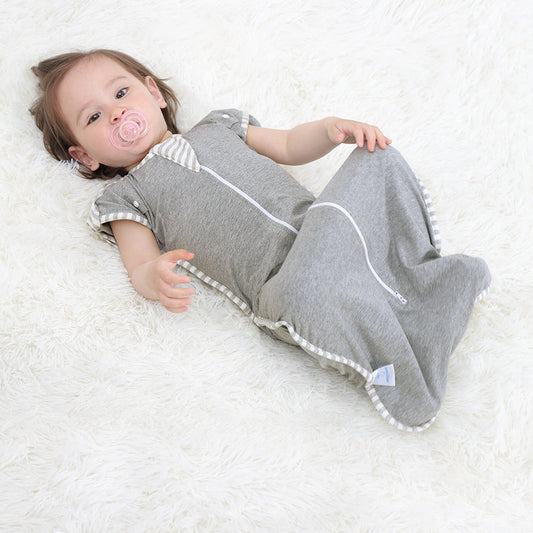 All-Season Baby Swaddle Sack with Removable Sleeves - Cotton