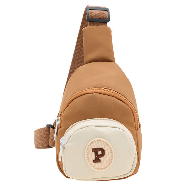 Trendy Nylon Letter Crossbody Bag for Kids