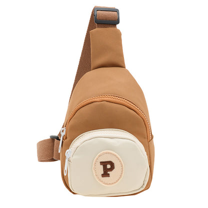 Trendy Nylon Letter Crossbody Bag for Kids