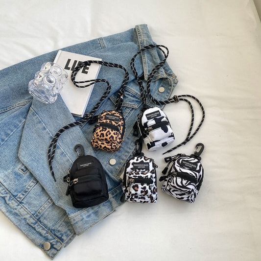 Mini Leopard Print Crossbody Bag for Kids
