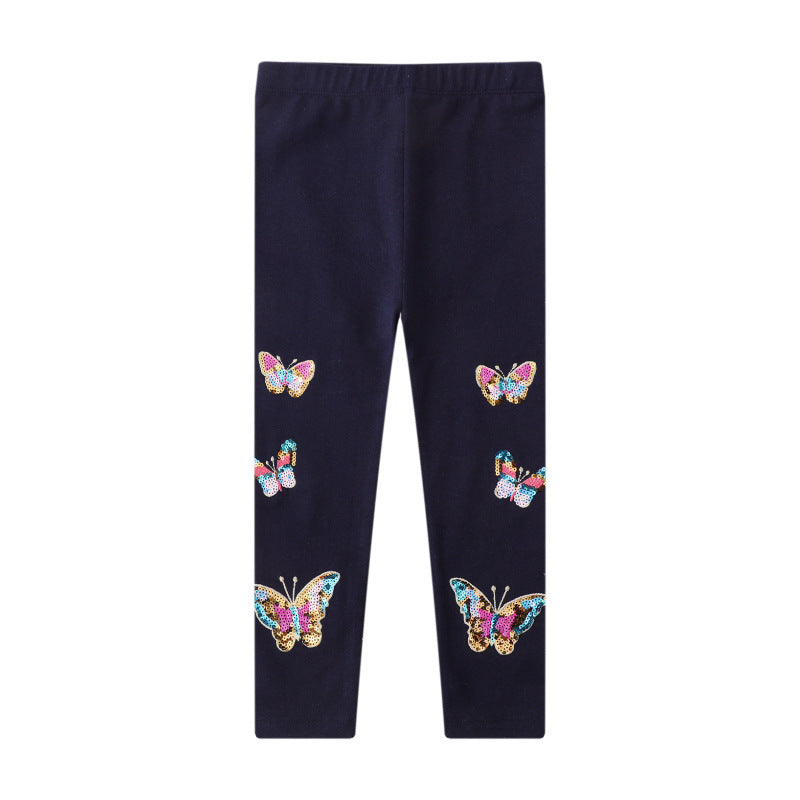 Princess Style Girls Leggings Slim Fit Cotton Pants