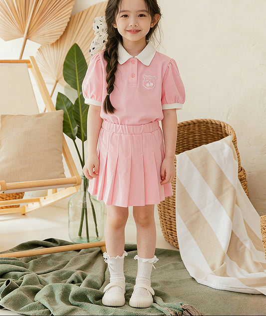 Girl's Cute Cotton Princess Dress Set for Summer
