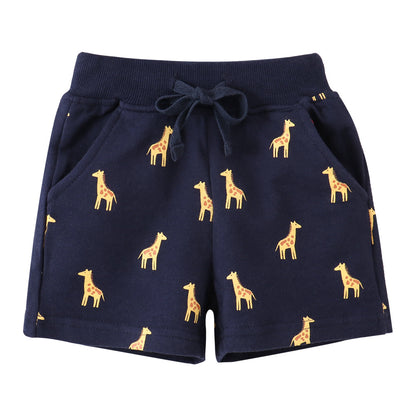 Summer Cotton Striped Shorts for Kids Casual Pants