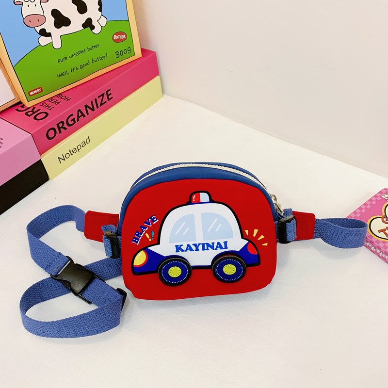 Cute Cartoon Kids' Chest Bag with Car Design for Everyday Use