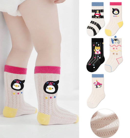 Colorful Cartoon Cotton Baby Socks Breathable Lightweight Socks
