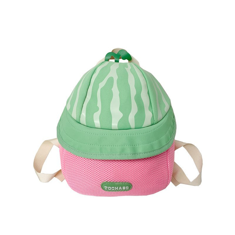 Cute Mushroom House Kids Backpack Cartoon Design Breathable