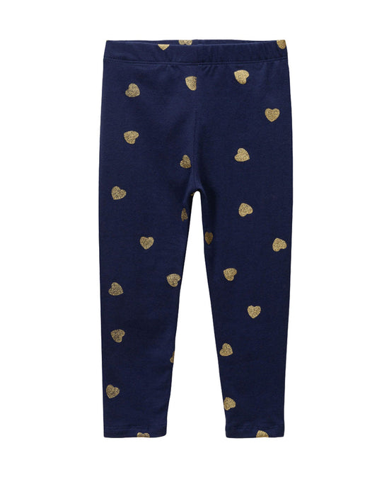 Girls Cozy Cotton Knit Leggings Comfortable All-Season Pants