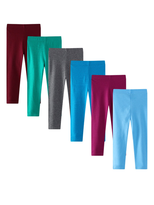 Girls' Cotton Leggings in Multiple Colors