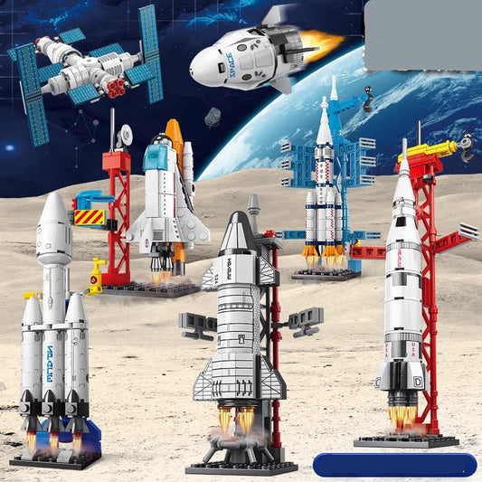 Compatible LEGO Space Rocket Model Kit for Kids - Creative Building Toy