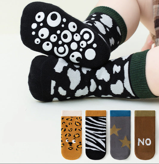 Kids Cartoon Non-Slip Cotton Socks Indoor Spring/Fall