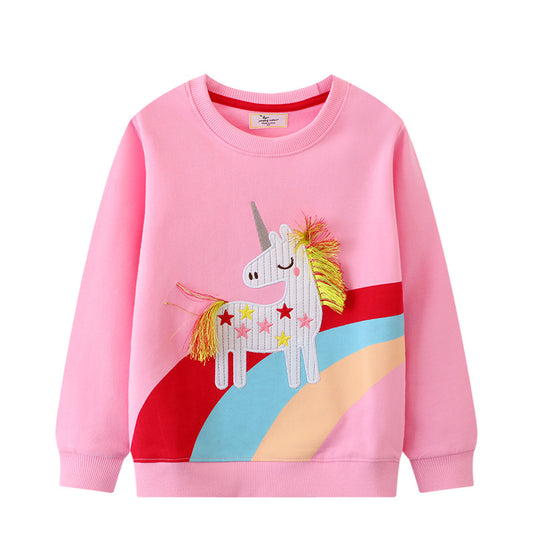 Trendy Cartoon Long Sleeve Sweatshirt for Kids