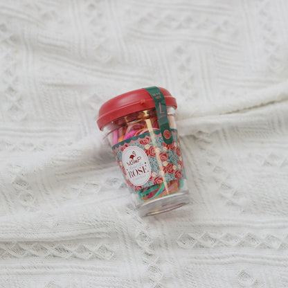Cute Children's Elastic Hair Ties in Jar