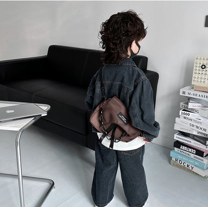 Trendy Canvas Crossbody Bag for Kids