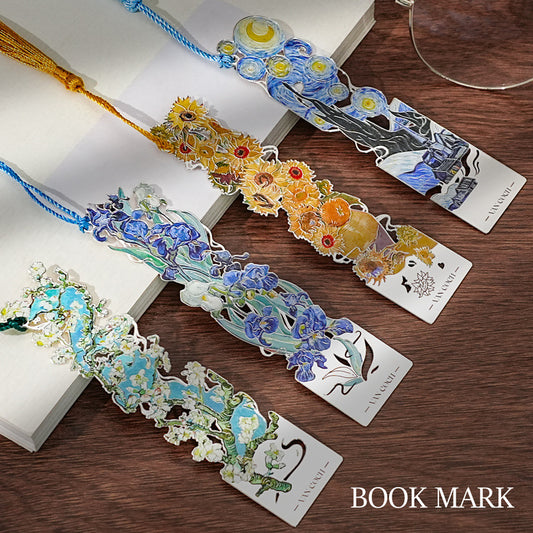Metal Cutout Bookmark Van Gogh Inspired Elegant Gift