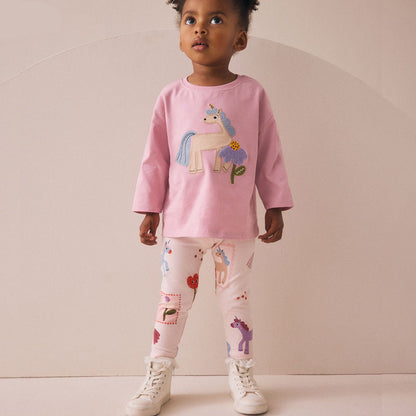 Girls' Cotton Long Pants Casual Kids' Trousers