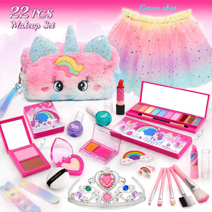 Girls' Makeup Play Set with Stylish Handbag