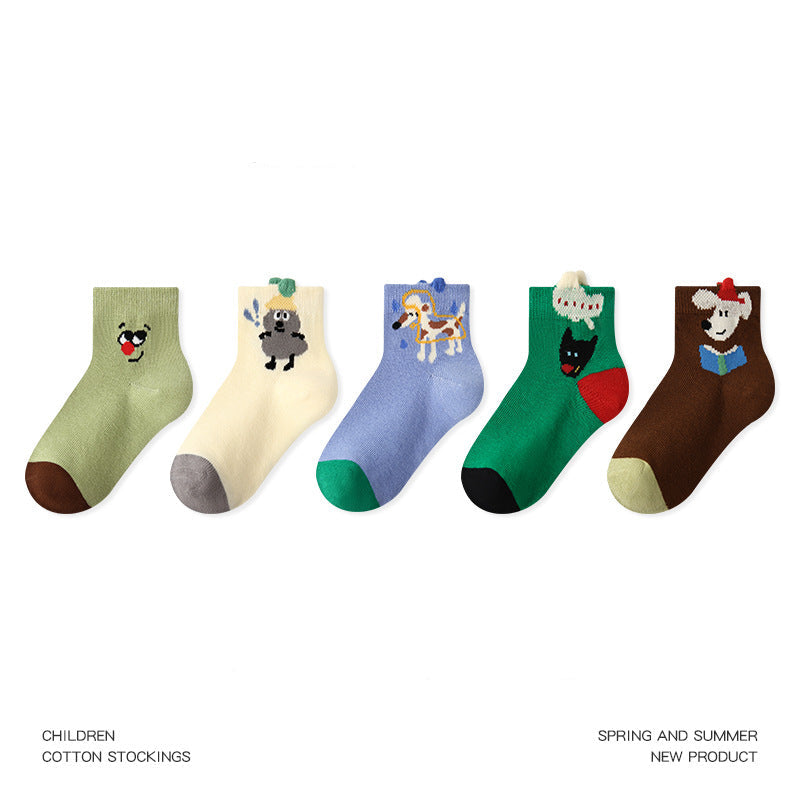 Kids No Show Animal Town Cotton Socks Breathable Casual